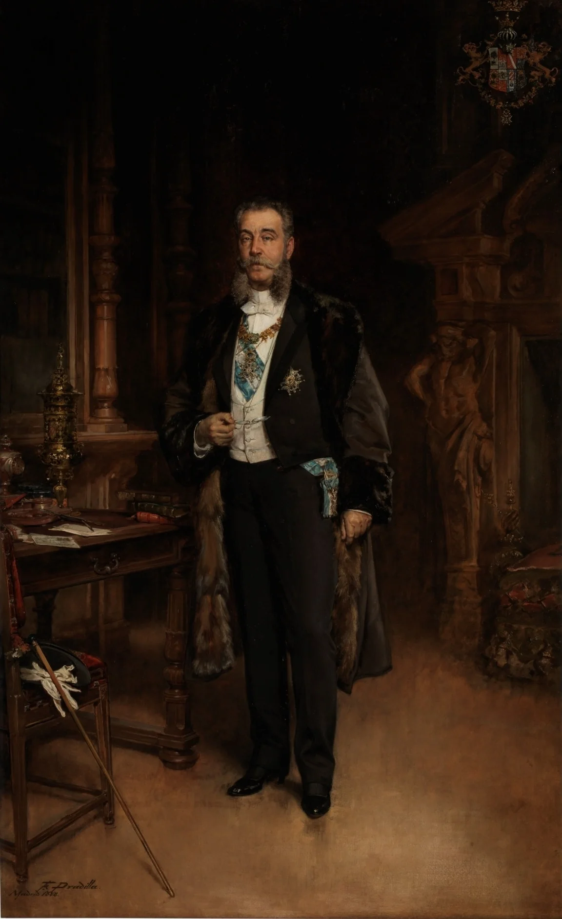 José María de Murga y Reolid I marqués de Linares, detail