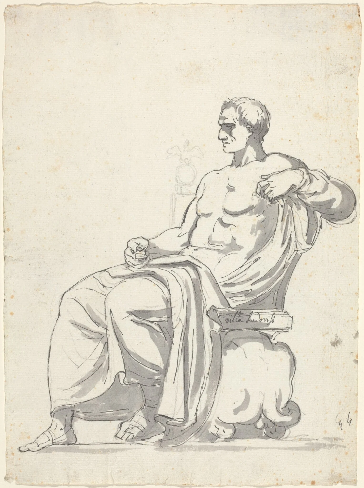 The Ludovisi Menander, detail