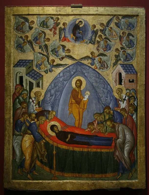 Blue dormition, detail