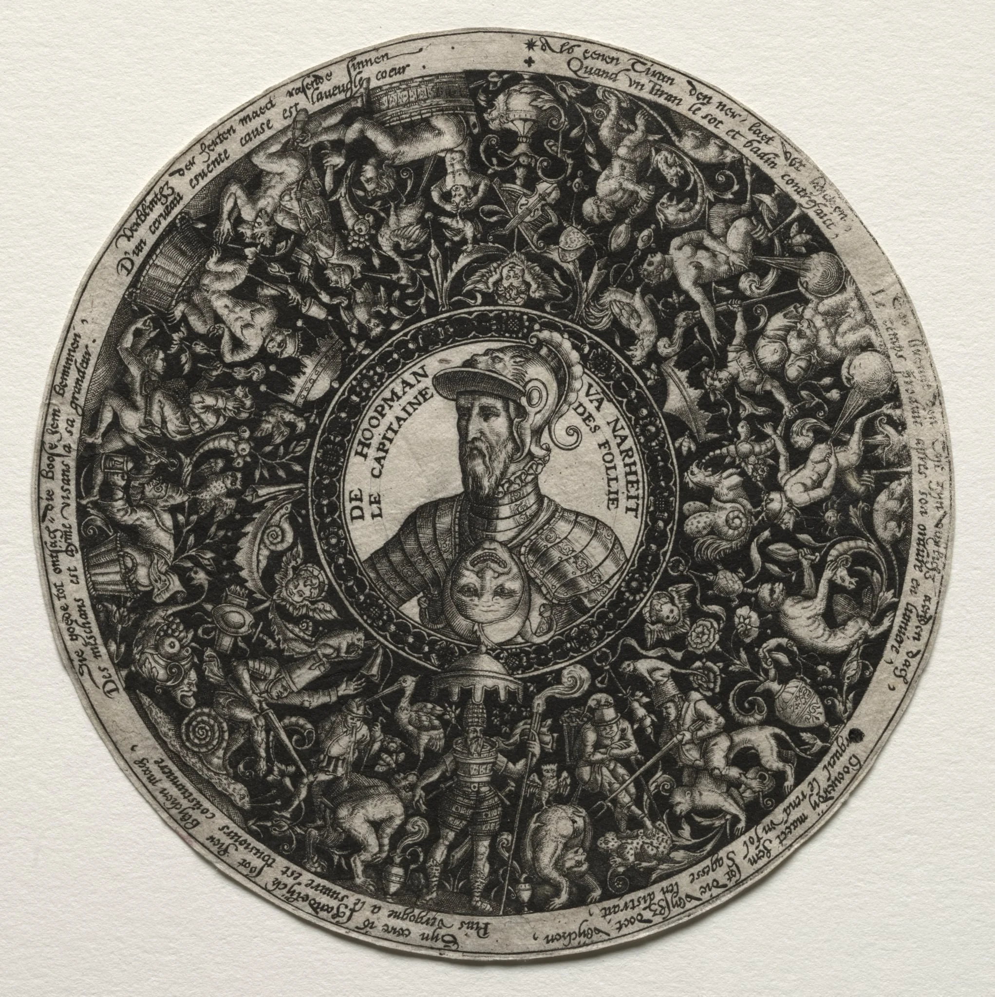The Captain of Folly: Design for a Dish with Medallion, detail