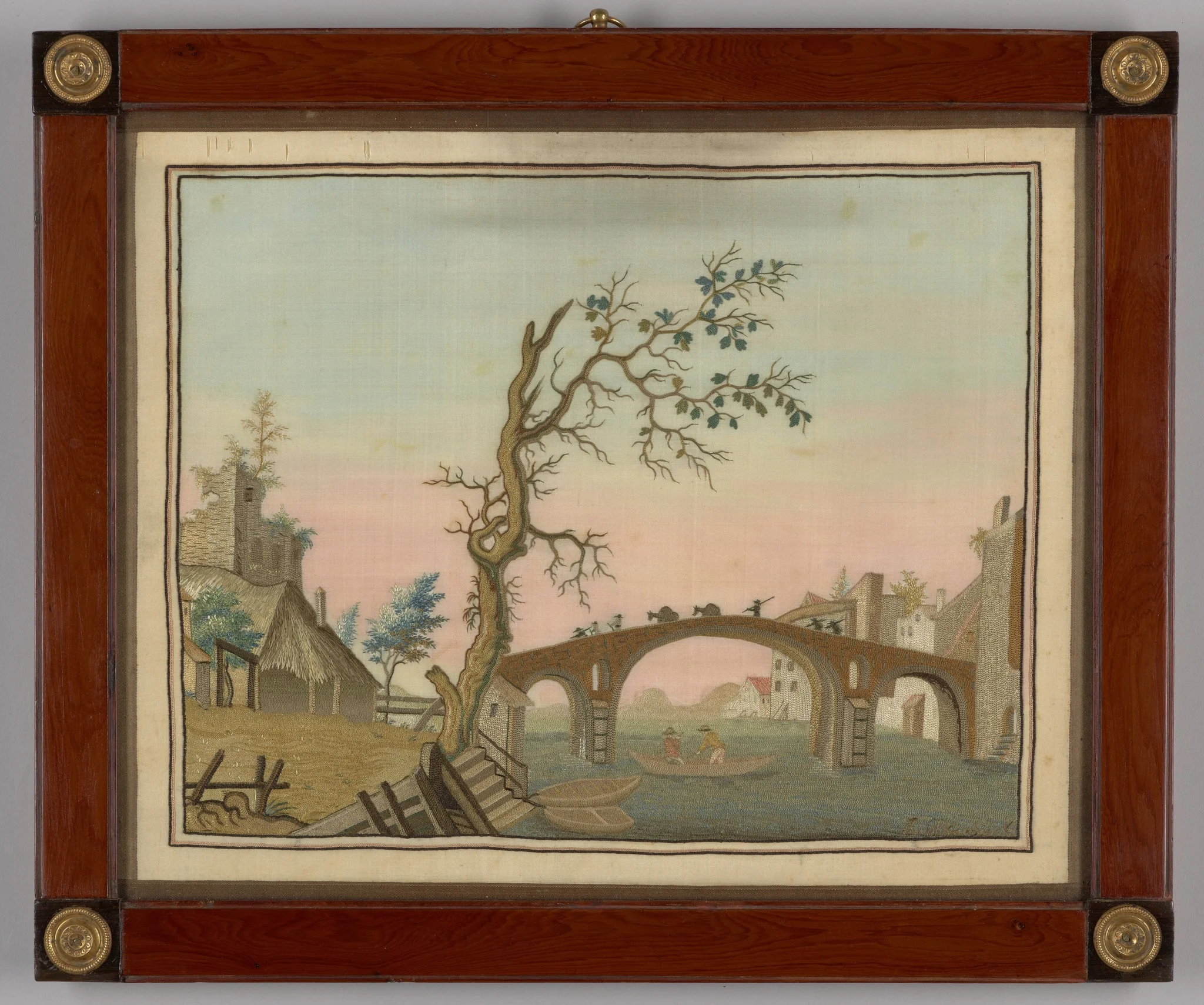 Embroidered picture, detail