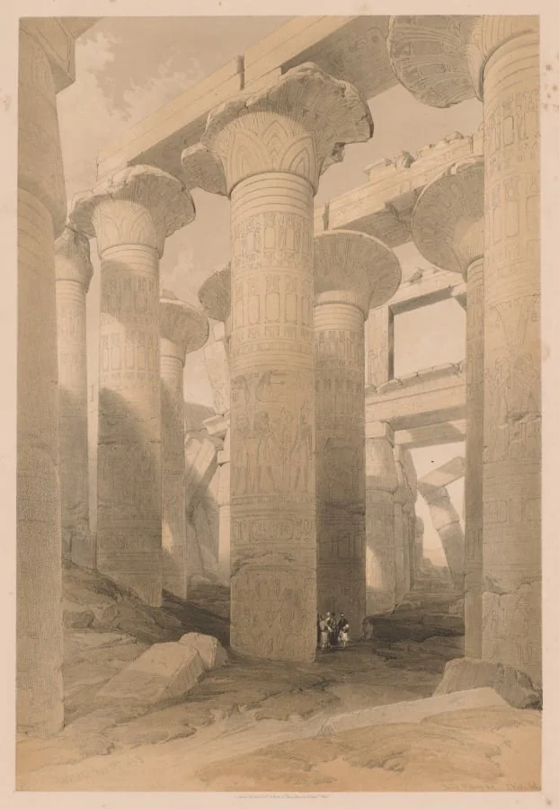 Egypt and Nubia: Volume II - No. 14, Karnak, detail