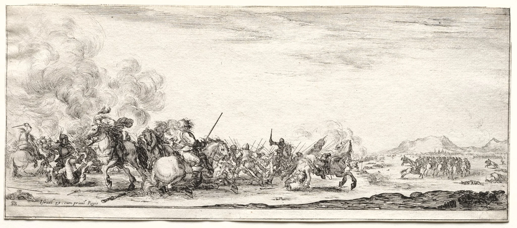 Peace and War: Cavalry Skirmish, detail