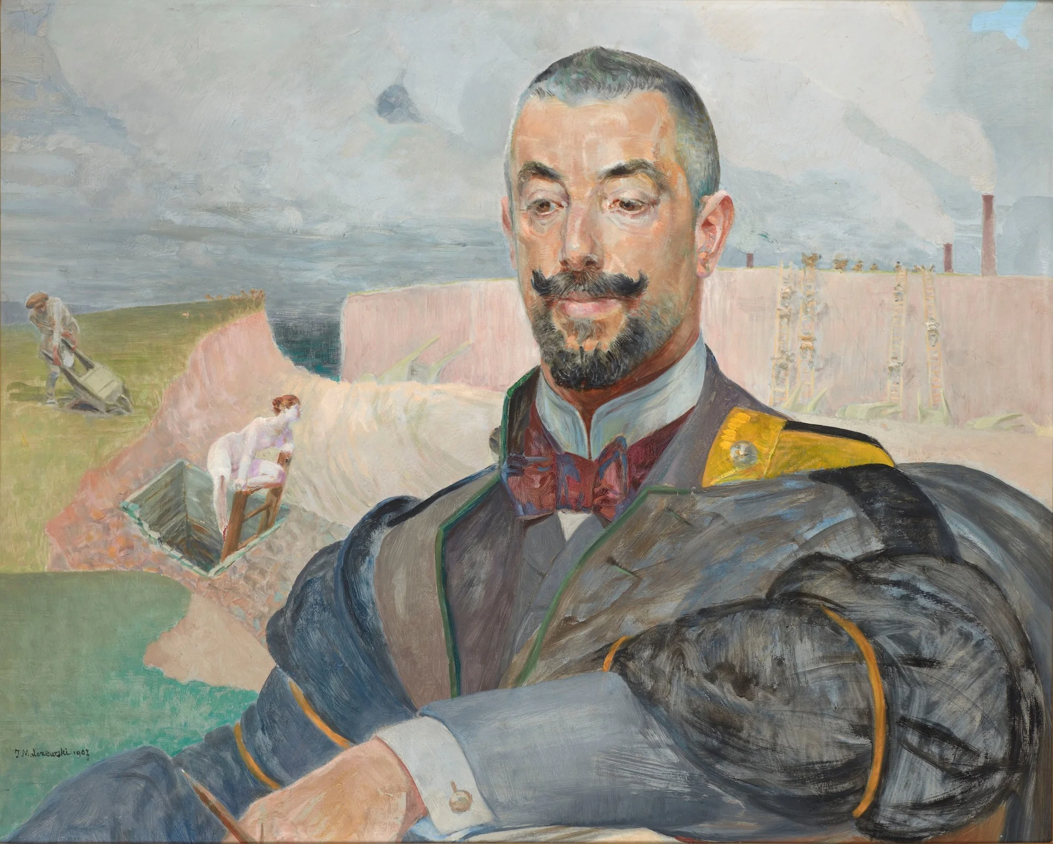 Portrait of Erazm Barącz, detail