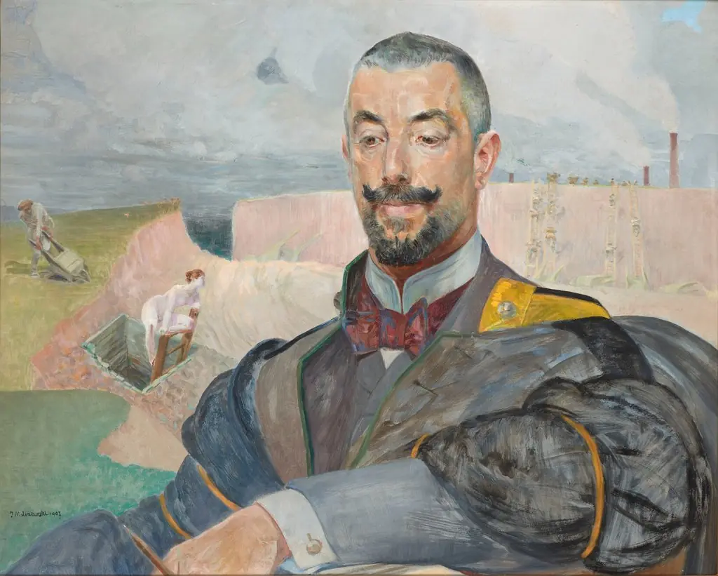 Portrait of Erazm Barącz, by Jacek Malczewski, oil, 1907