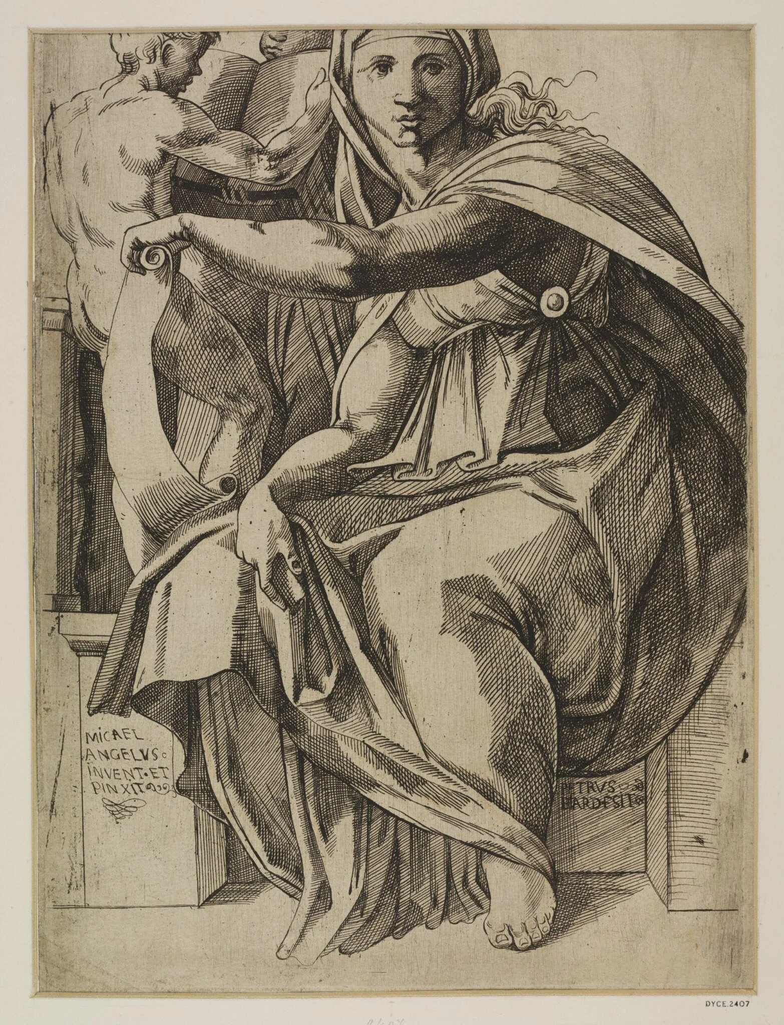 The Sibyl Delphica, detail