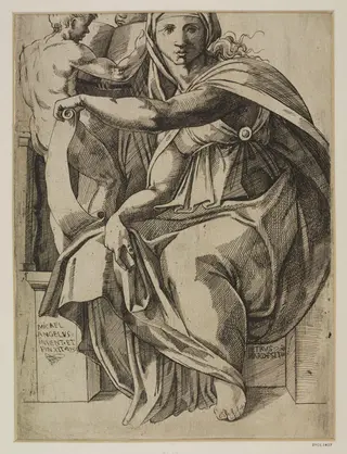 The Sibyl Delphica, by Pierre Biard, 1600