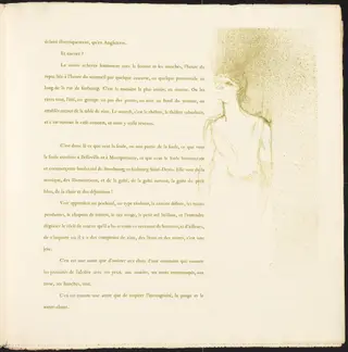 Yvette Guilbert, by Henri de Toulouse-Lautrec, ink, 1894