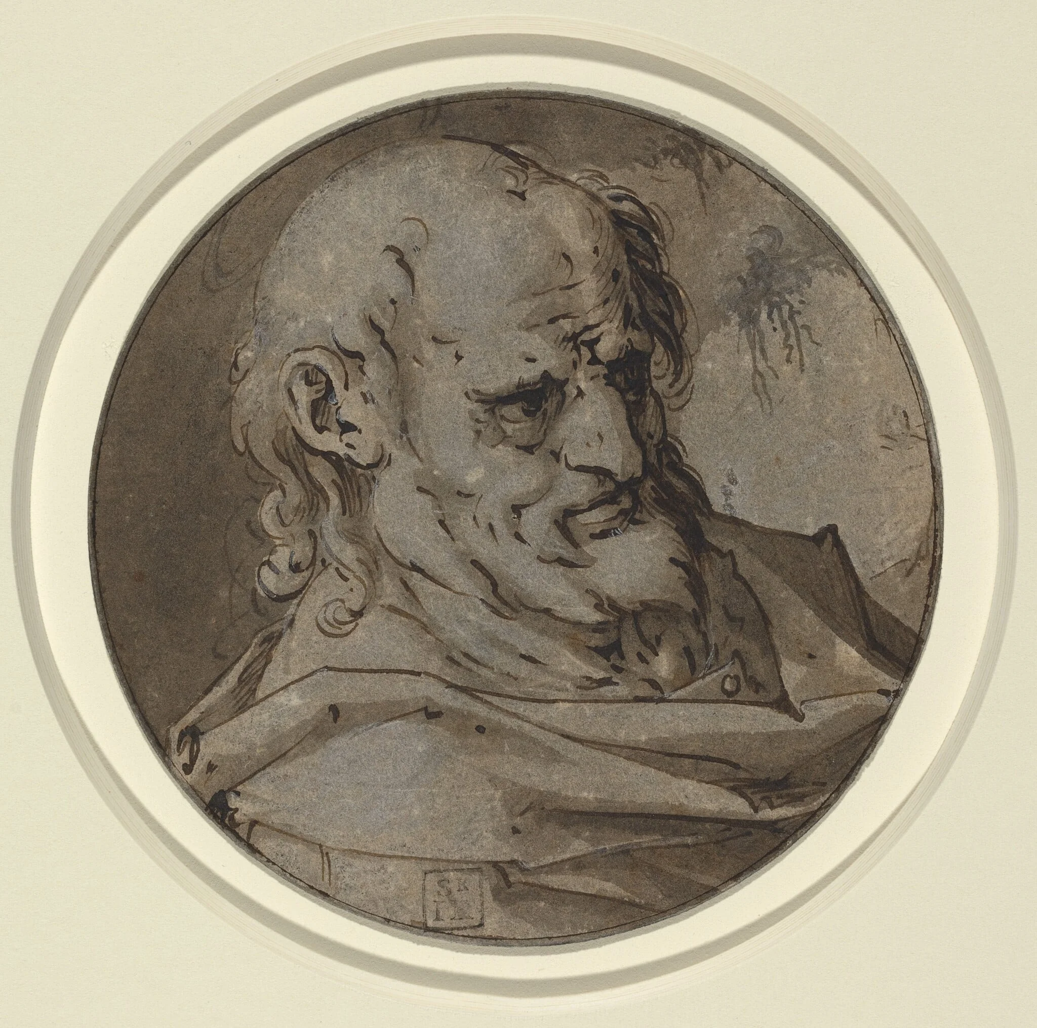 Head of an Apostle, detail