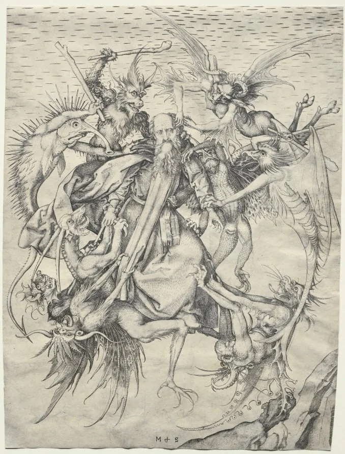 The Temptation of St. Anthony, detail
