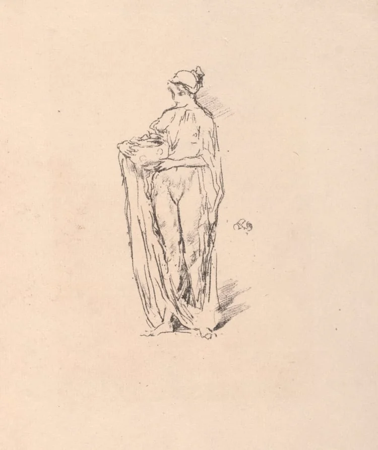 Girl with Bowl, detail