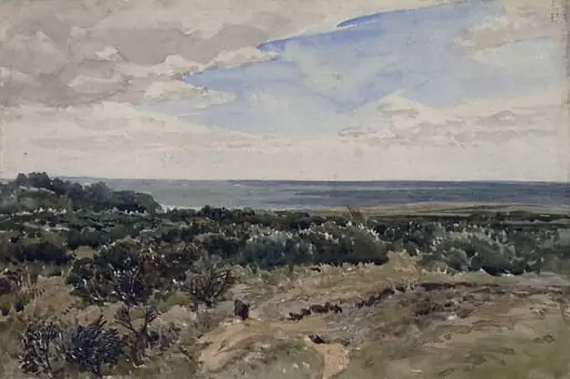 Gorse Common, by Edmund Morison Wimperis, watercolor, 1855