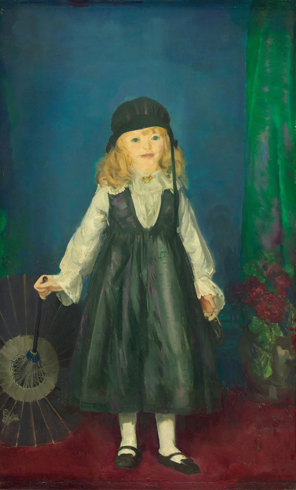 Anne with a Japanese Parasol, by George Bellows, oil, 1917