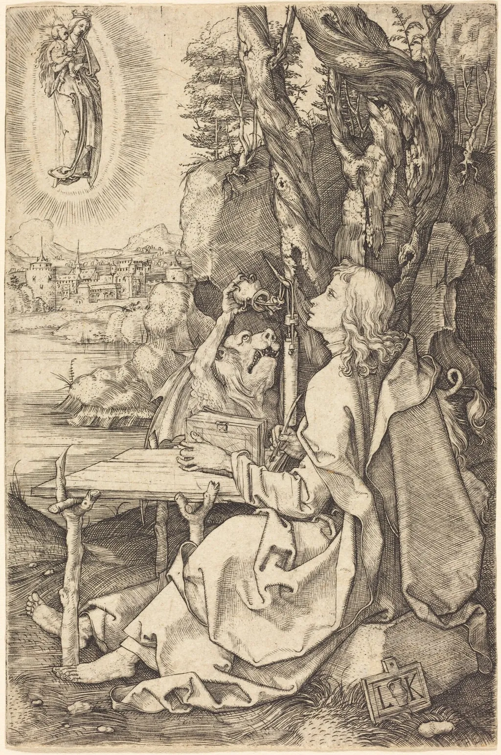 Saint John, by Ludwig Krug, ink, 1510