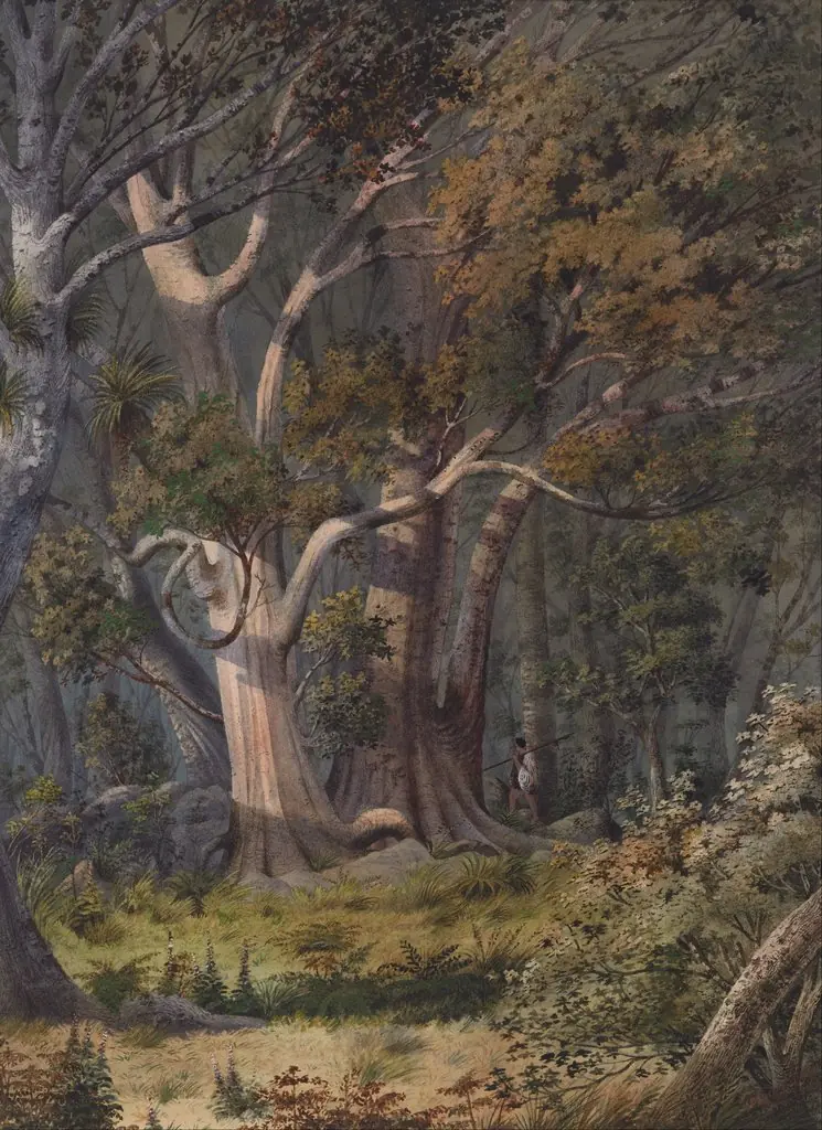 Burial place of Hone Heke, Bay of Islands, by Alfred Sharpe, watercolor, 1892