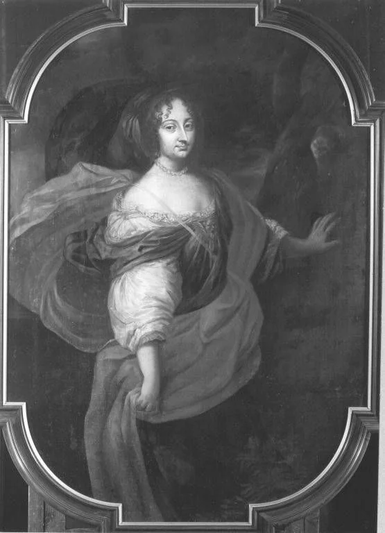 Bildnis einer Hofdame, detail
