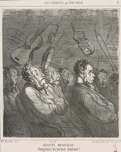 Séances musicales, by Honoré Daumier, ink, 1865