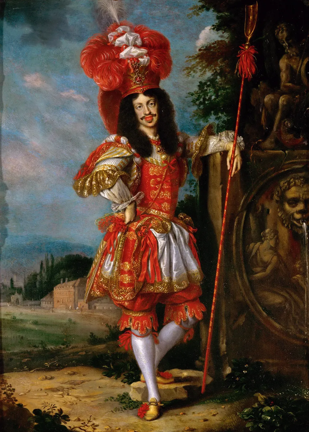 Leopold I as Acis in the play "La Galatea", by Jan Thomas van Ieperen, oil, 1667