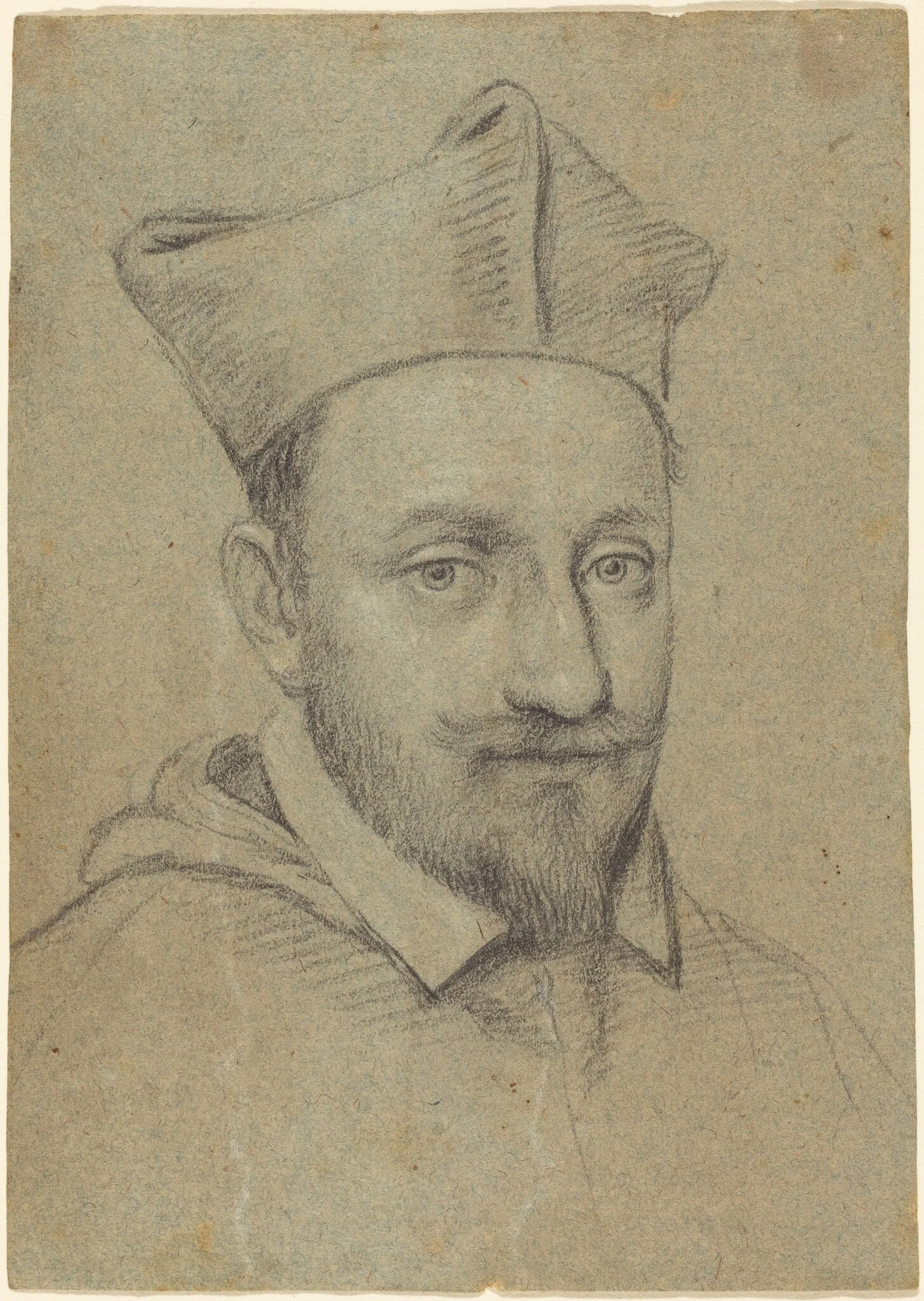 Portrait of a Cardinal (Alessandro Peretti Montalto?), detail