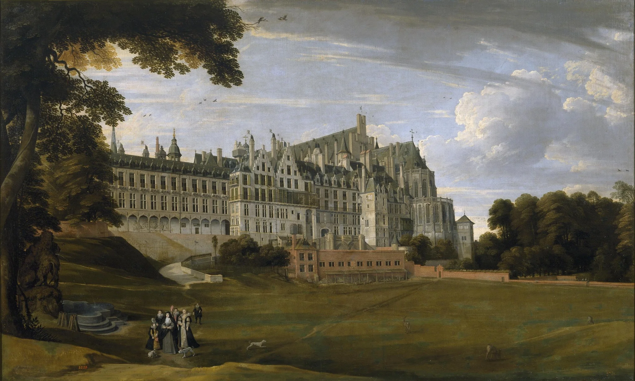 The Royal Palace in Brussels (The Palace of Coudenberg), detail