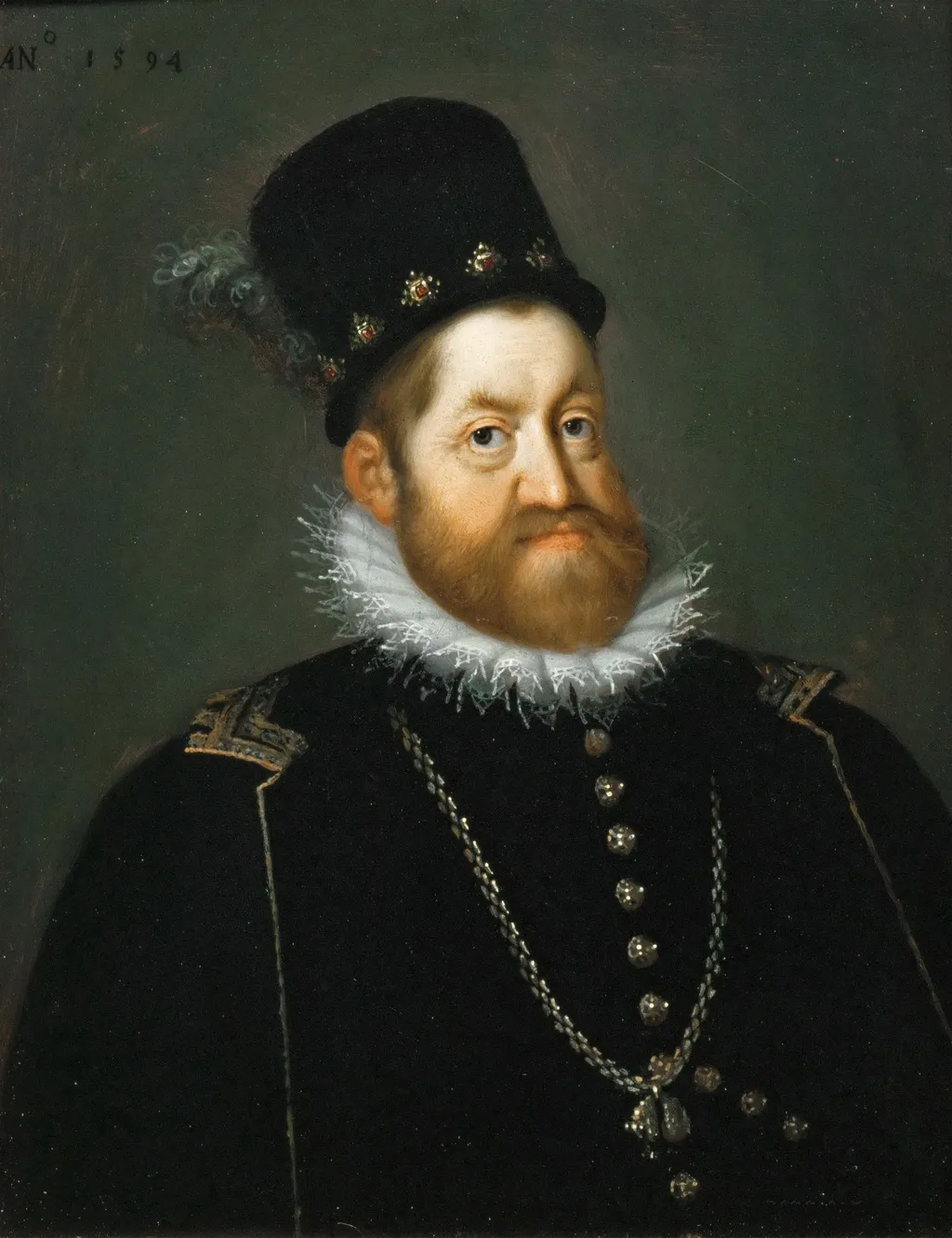 Porträt des Kaisers Rudolf II., by Joseph Heintz the Elder, oil, 1598
