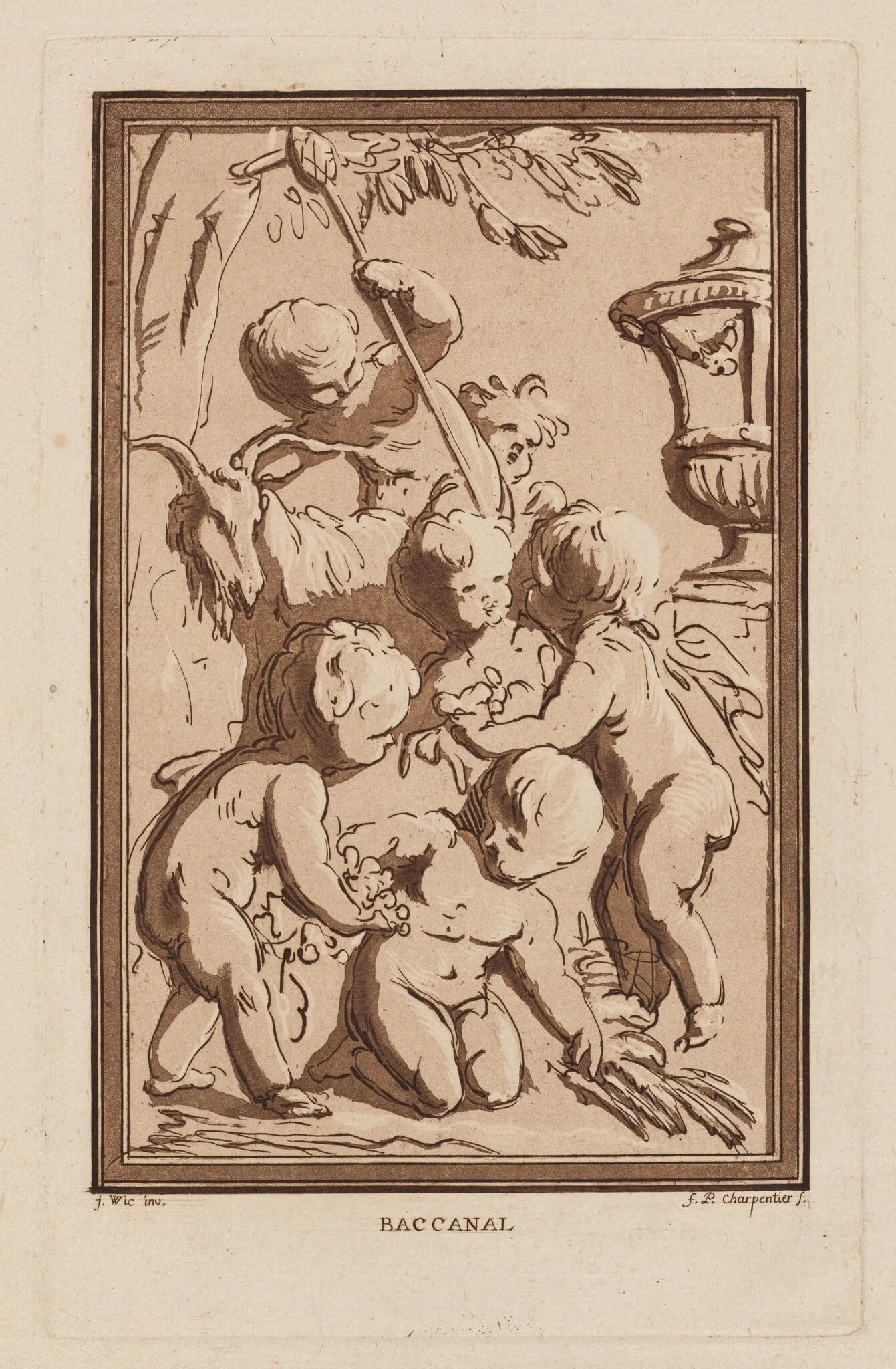 Bacchanale, detail