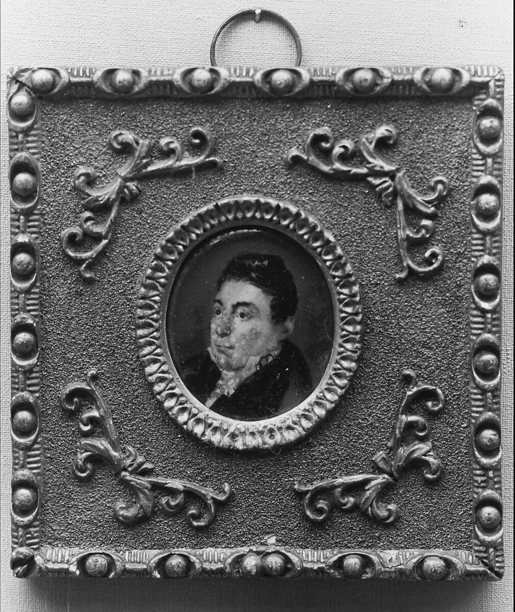 Portrait Miniature of the Marquis de Lafayette, detail