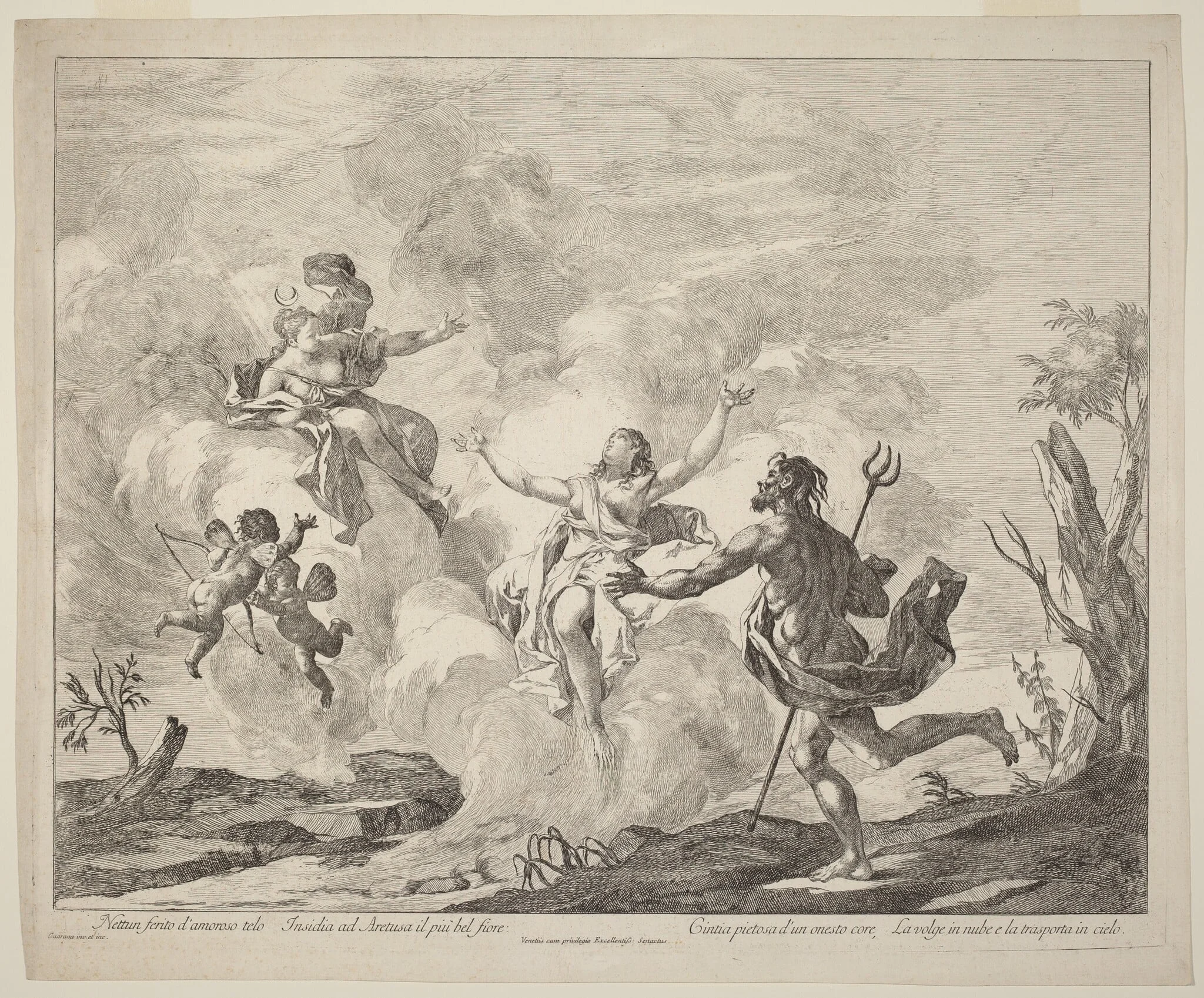 Alpheus and Arethusa, detail