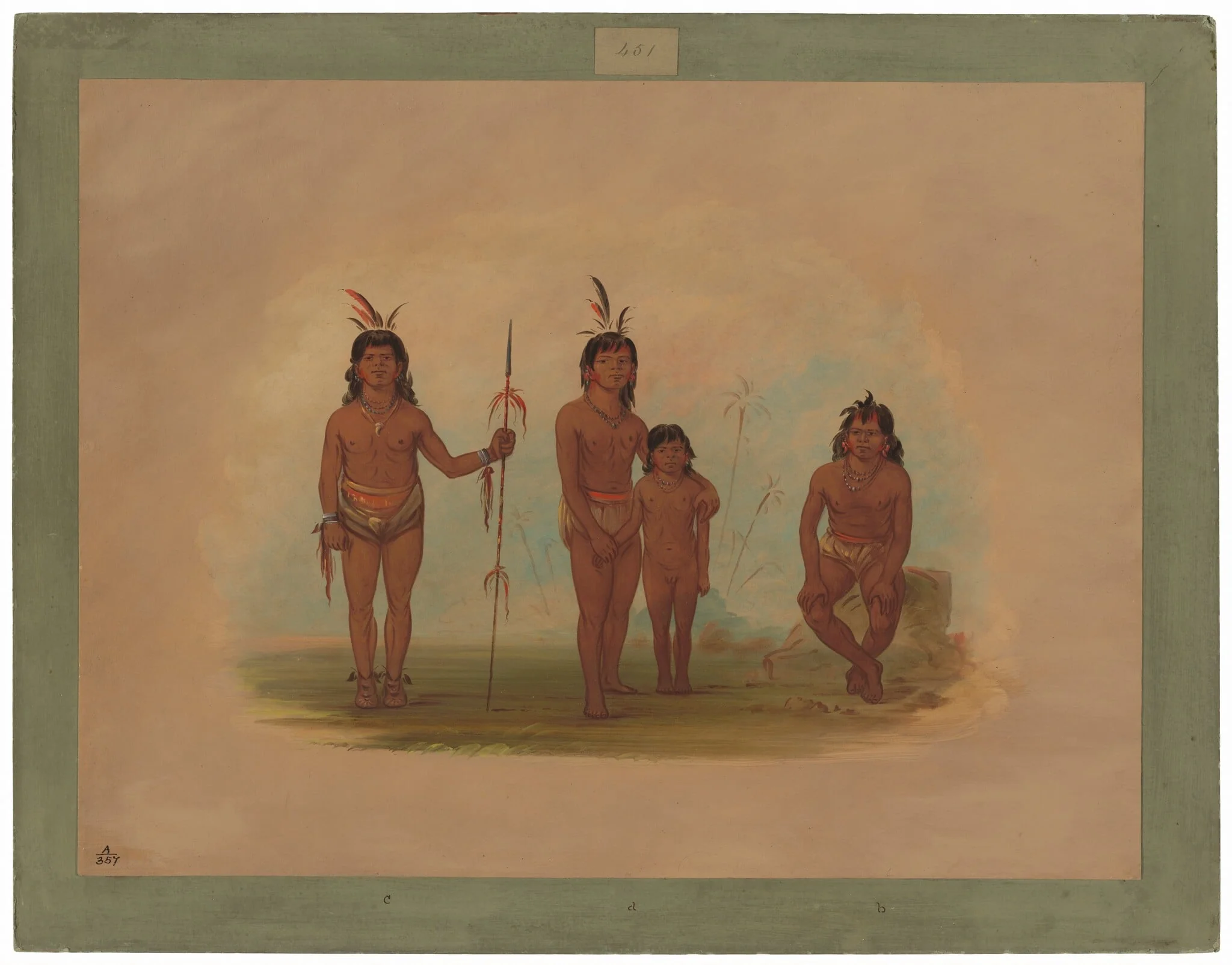 Four Goo-a-give Indians, detail