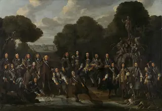Allegory on the flourishing of the Dutch fishery after the Second Anglo-Dutch War (1665–1667), by Willem Eversdijck, oil, 1669