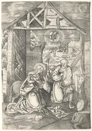 The nativity, by Jacob Binck, 1544