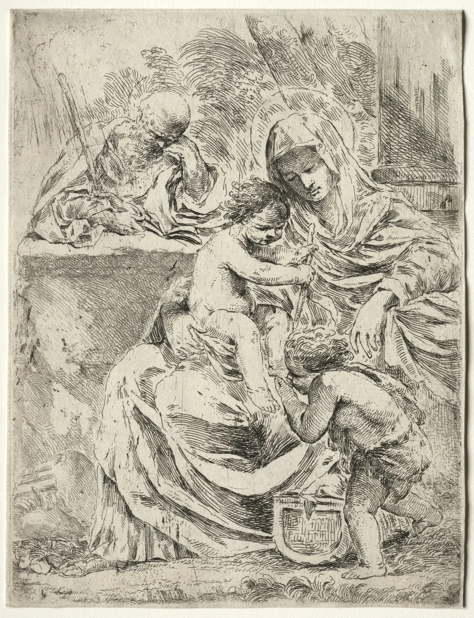 The Holy Family, detail