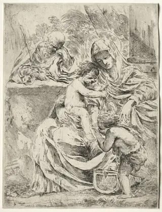 The Holy Family, by Francesco Amato, 1625