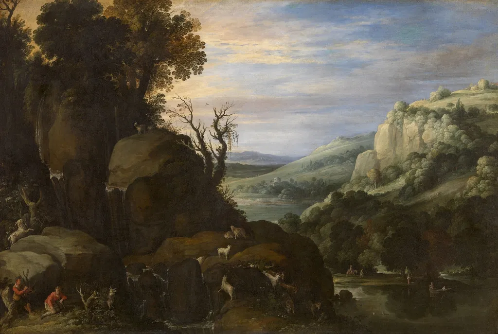Landscape, by Marten Ryckaert, oil, 1600