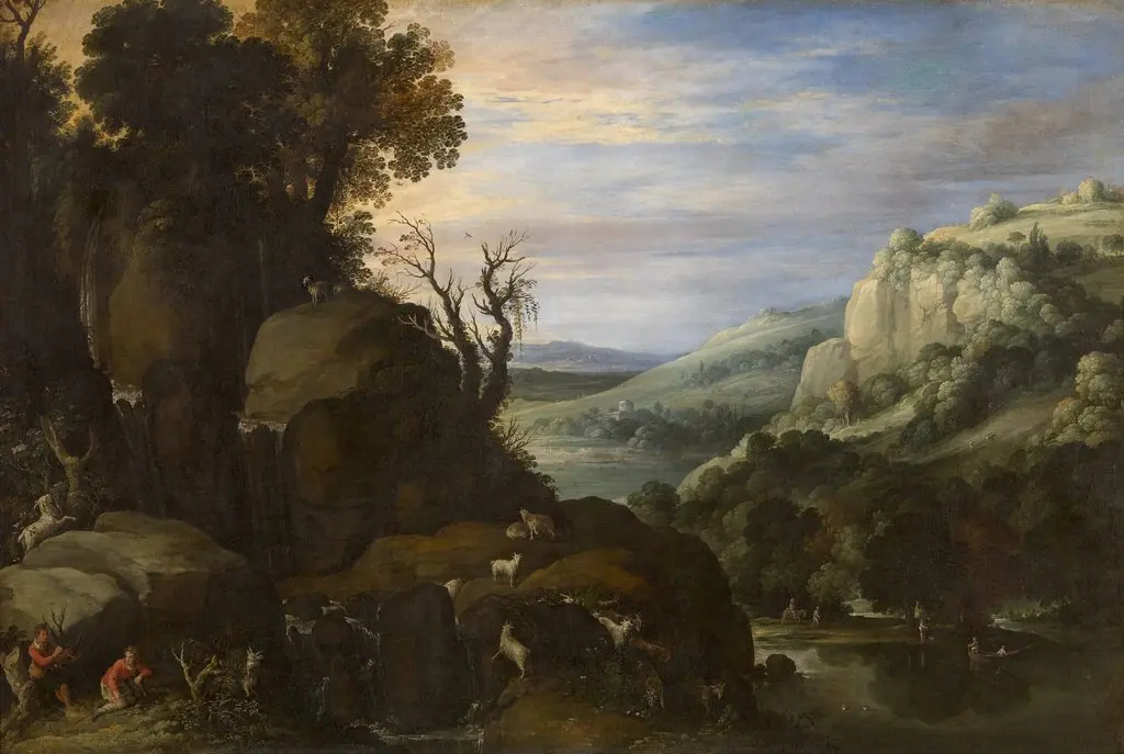 Landscape, by Marten Ryckaert, oil, 1600