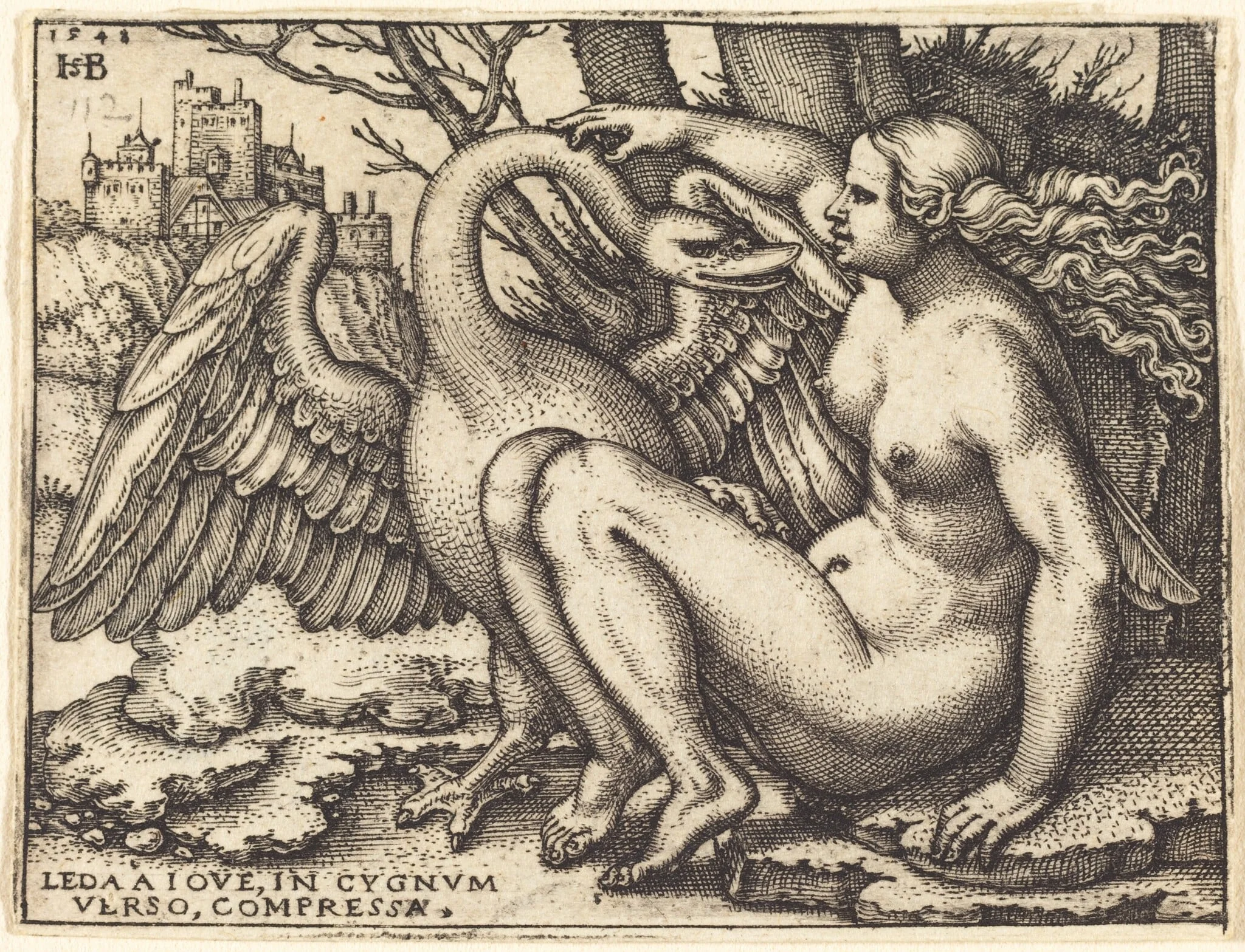 Leda and the Swan, detail