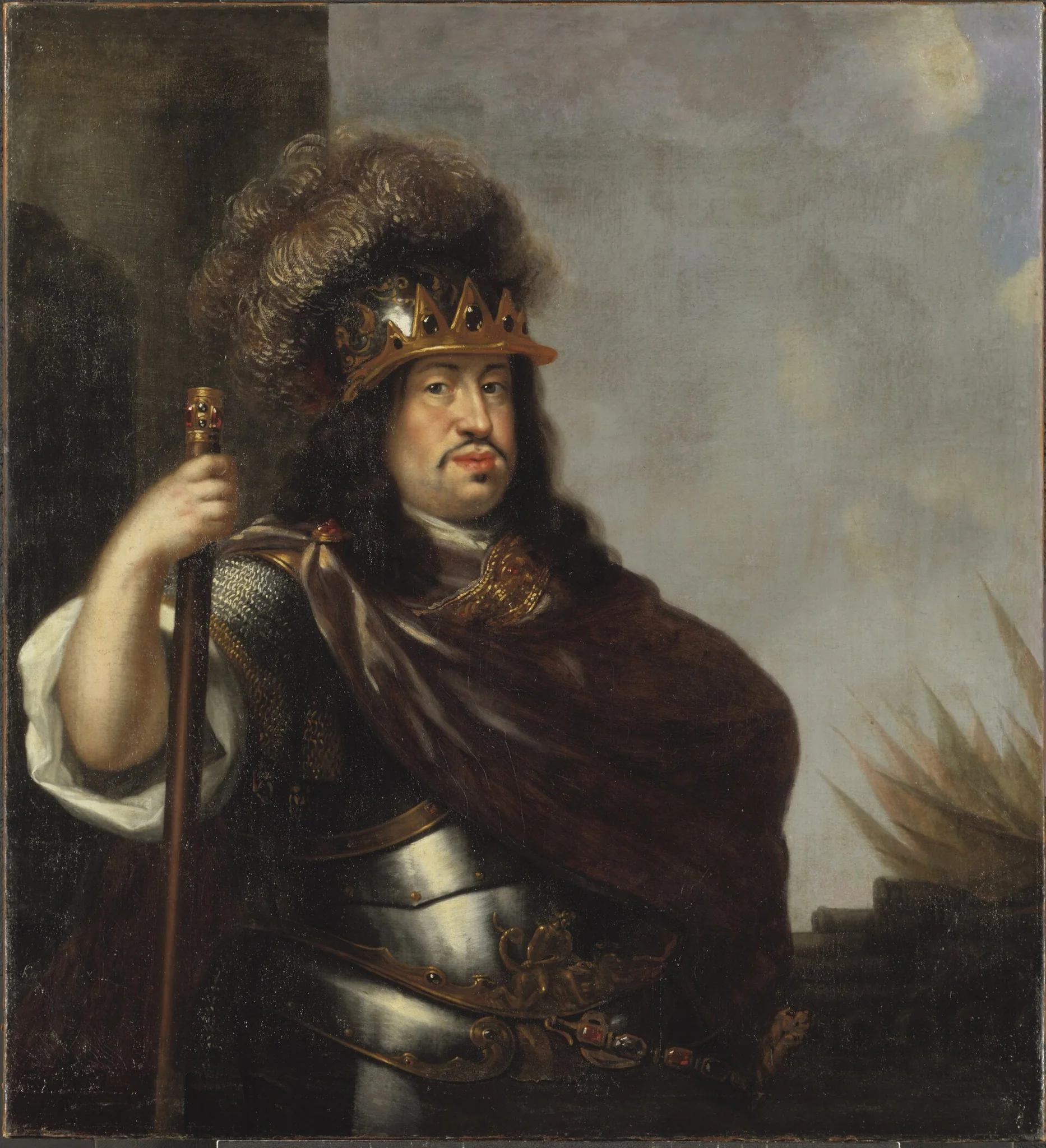 King Charles X Gustavus, detail