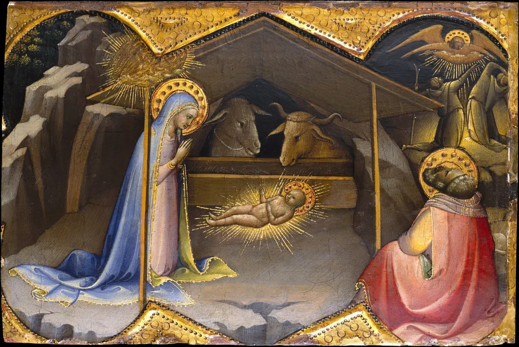 The Nativity, by Lorenzo Monaco, tempera, 1408