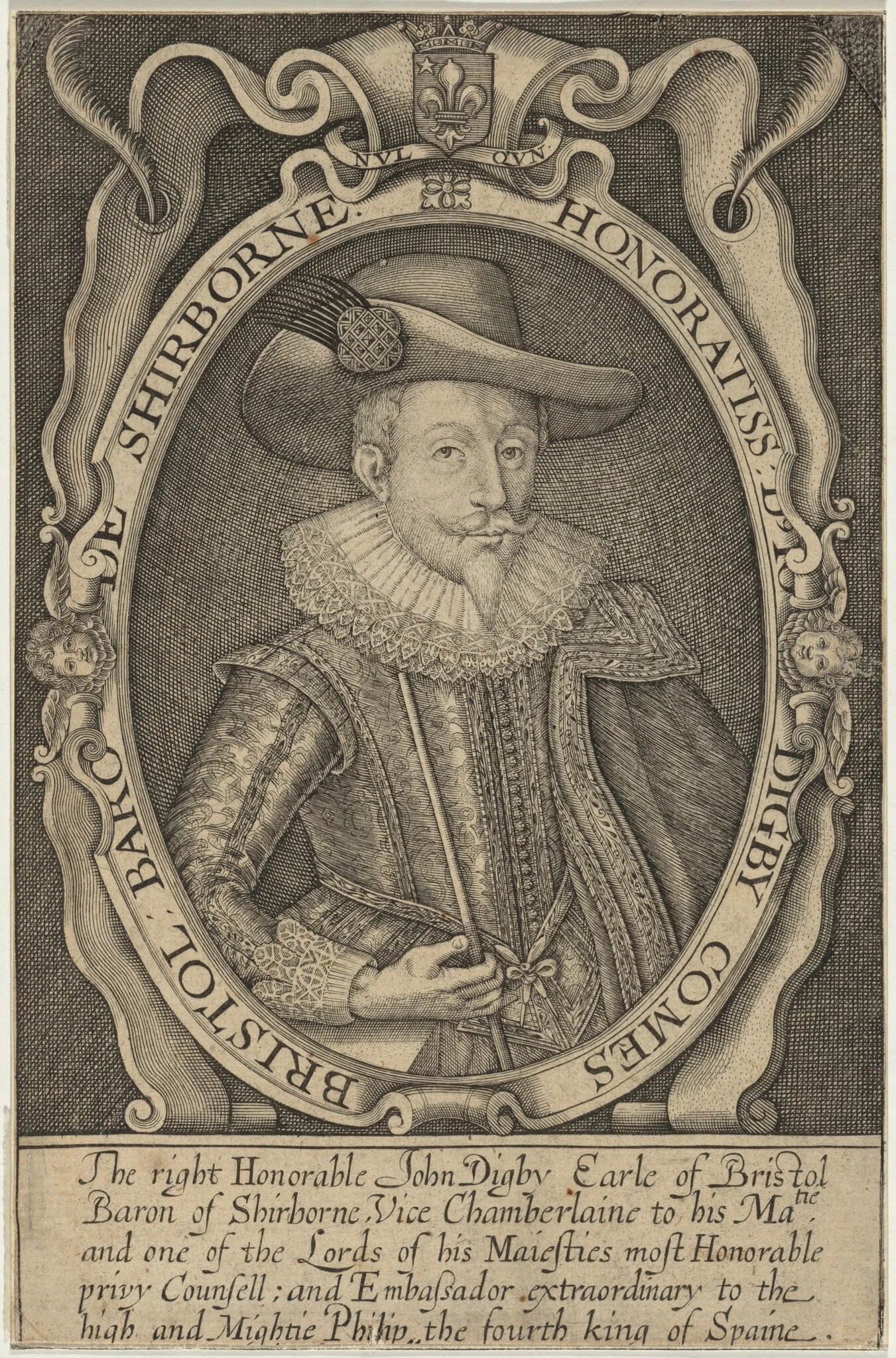 John Digby, Earl of Bristol, Ambassador to Spain, detail