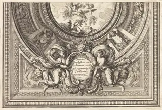 Title Page, by Jean Lepautre, ink, 1650