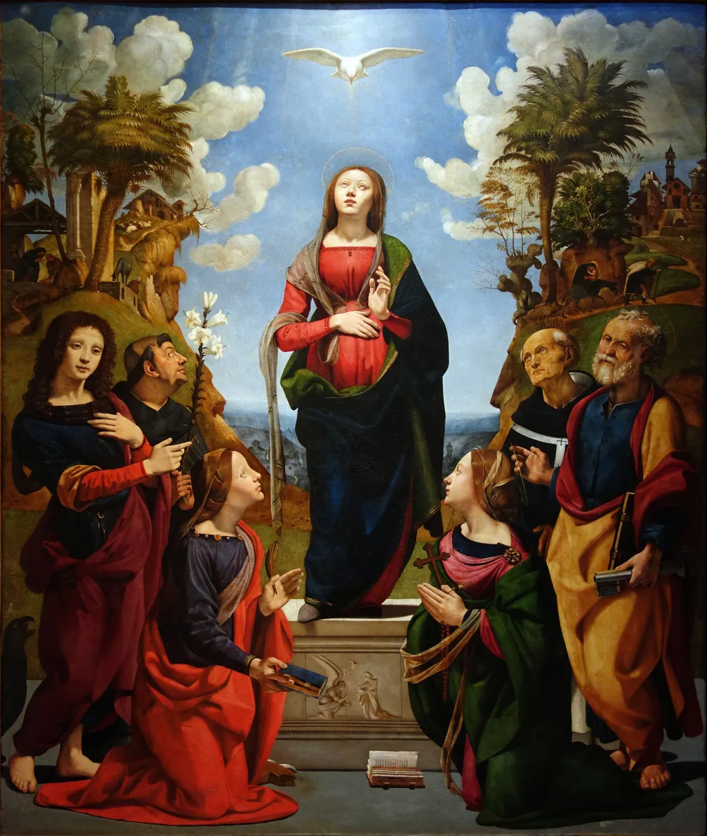 Incarnation of Jesus by Piero di Cosimo, by Piero di Cosimo, tempera, 1500