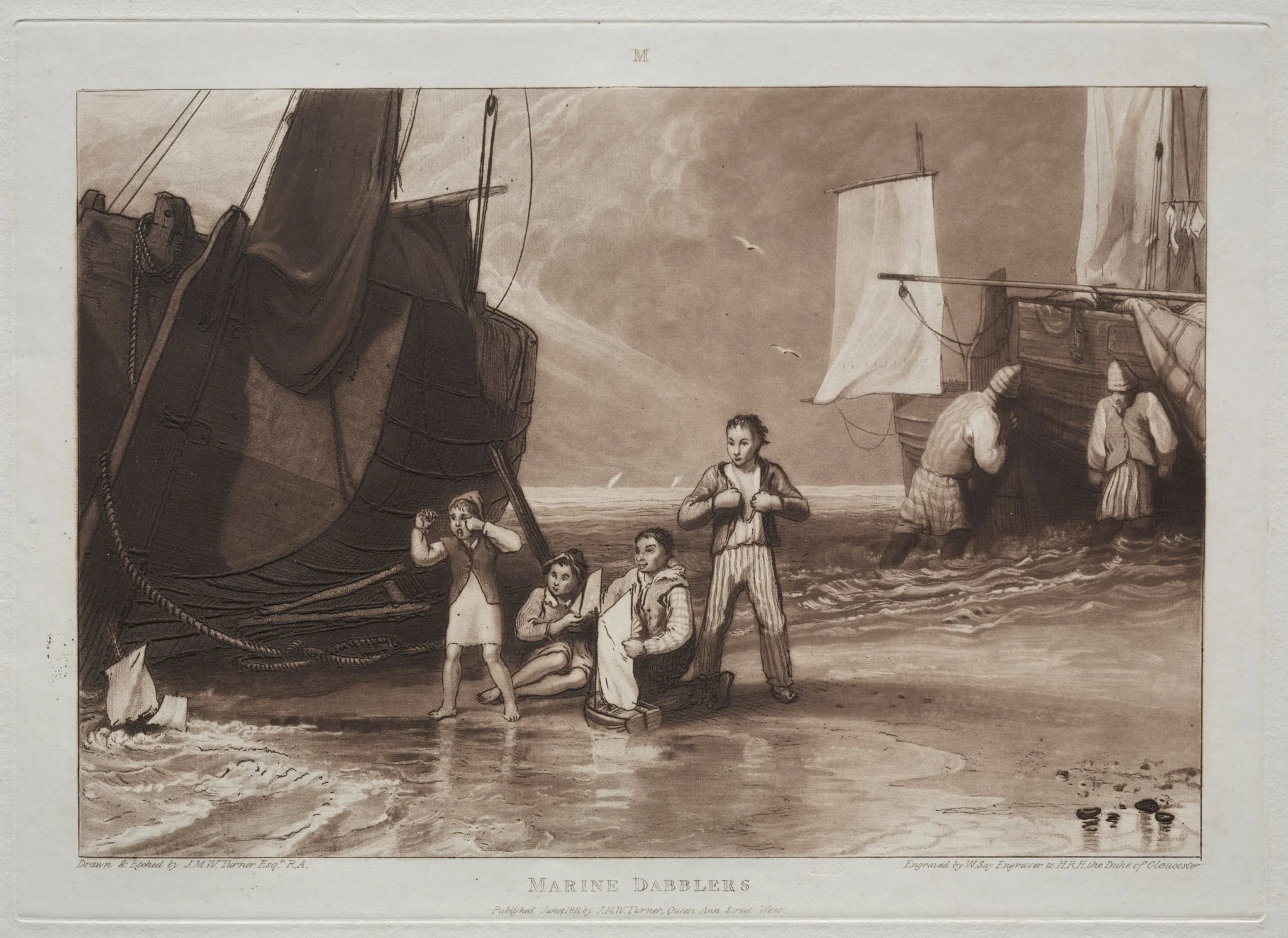 Liber Studiorum: Marine Dabblers, detail