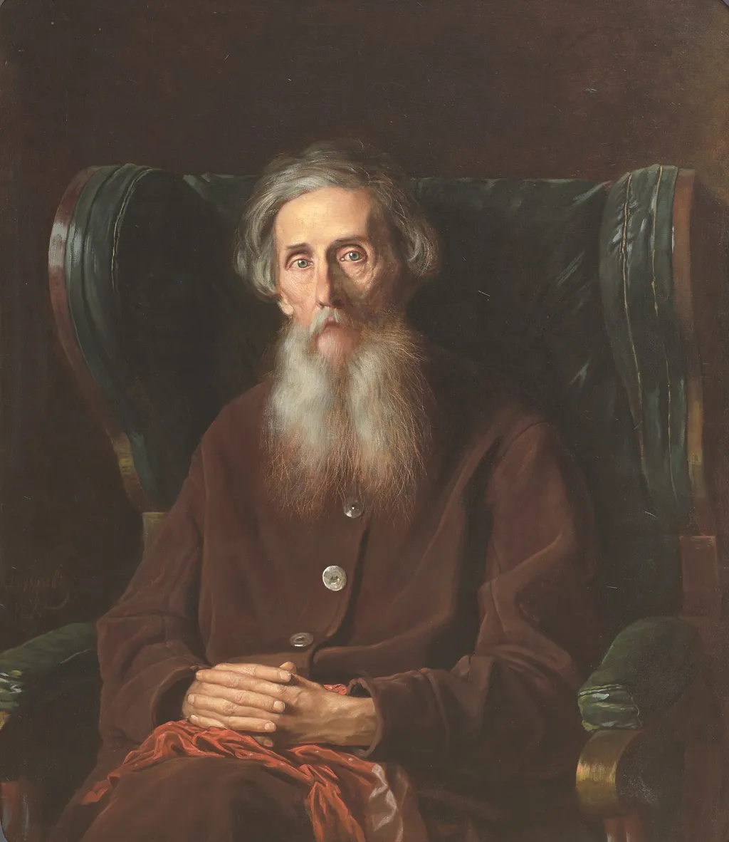 Portrait of Vladimir Dal, by Vasily Perov, oil, 1872