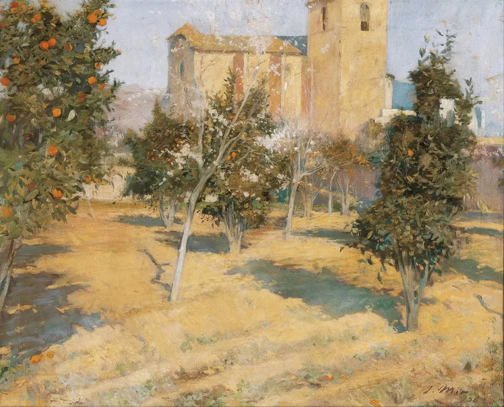 The Rector's Orchard, by Joaquín Mir Trinxet, unspecified, 1898