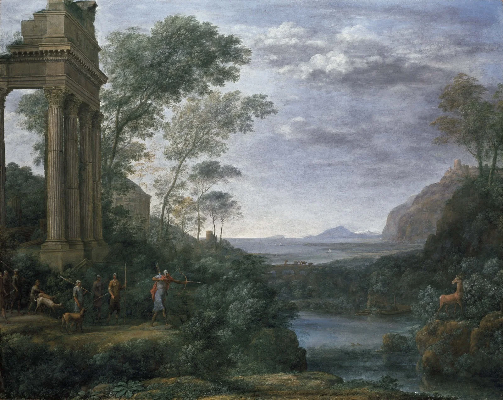 Ascanius Shooting the Stag of Sylvia, detail