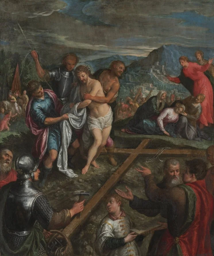 Preparation for the Crucifixion, detail