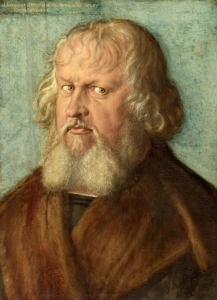 Portrait of Hieronymus Holzschuher, by Albrecht Dürer, oil, 1526