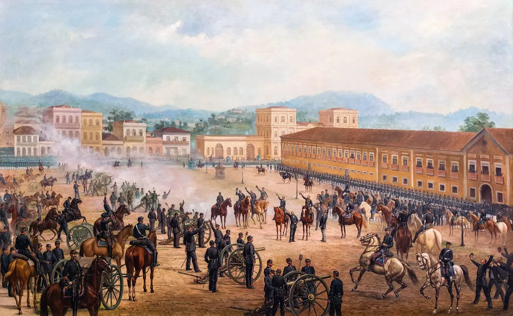 Proclamation of the Republic, by Benedito Calixto, oil, 1897
