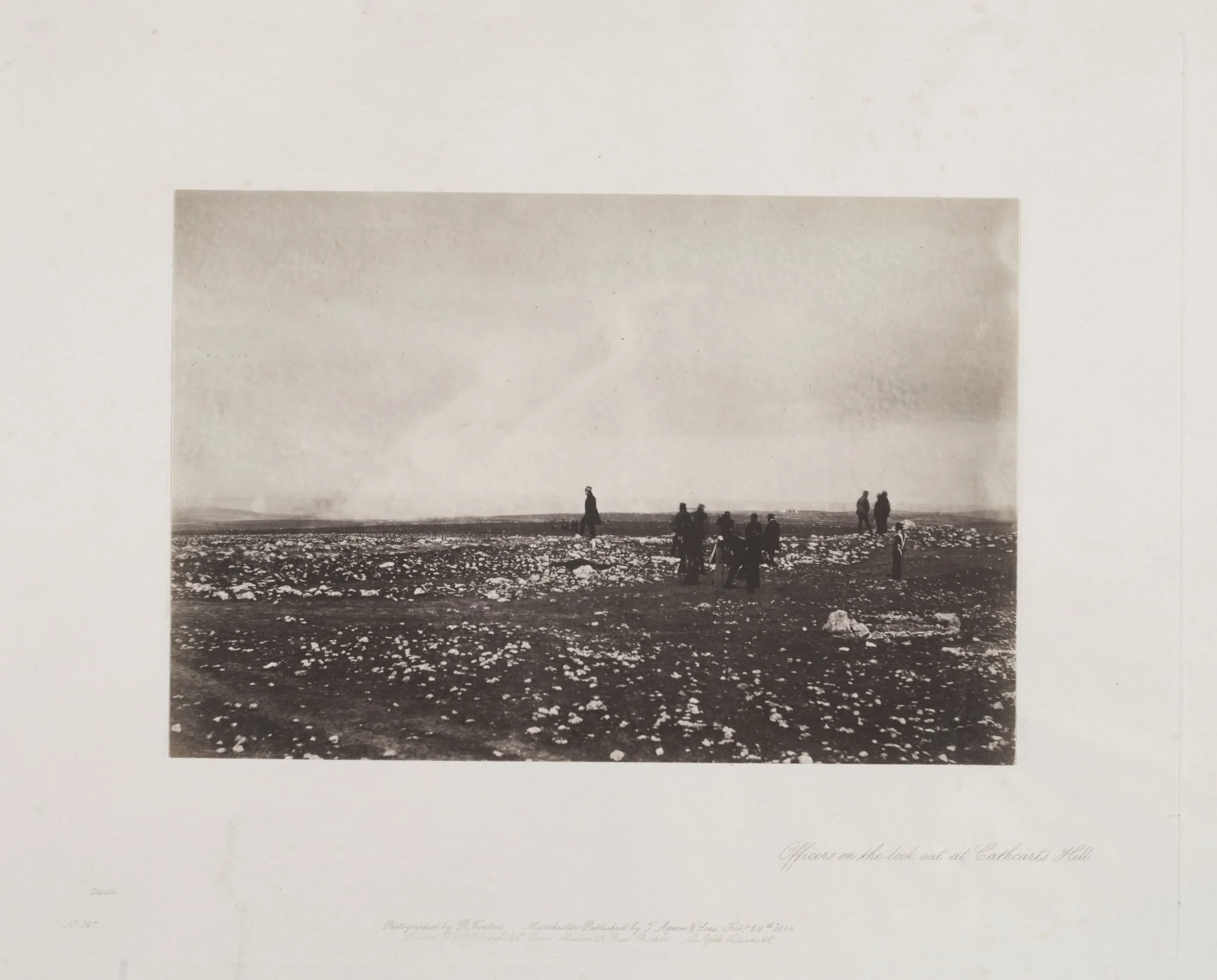 Officers on the Lookout at Cathcart's Hill, detail