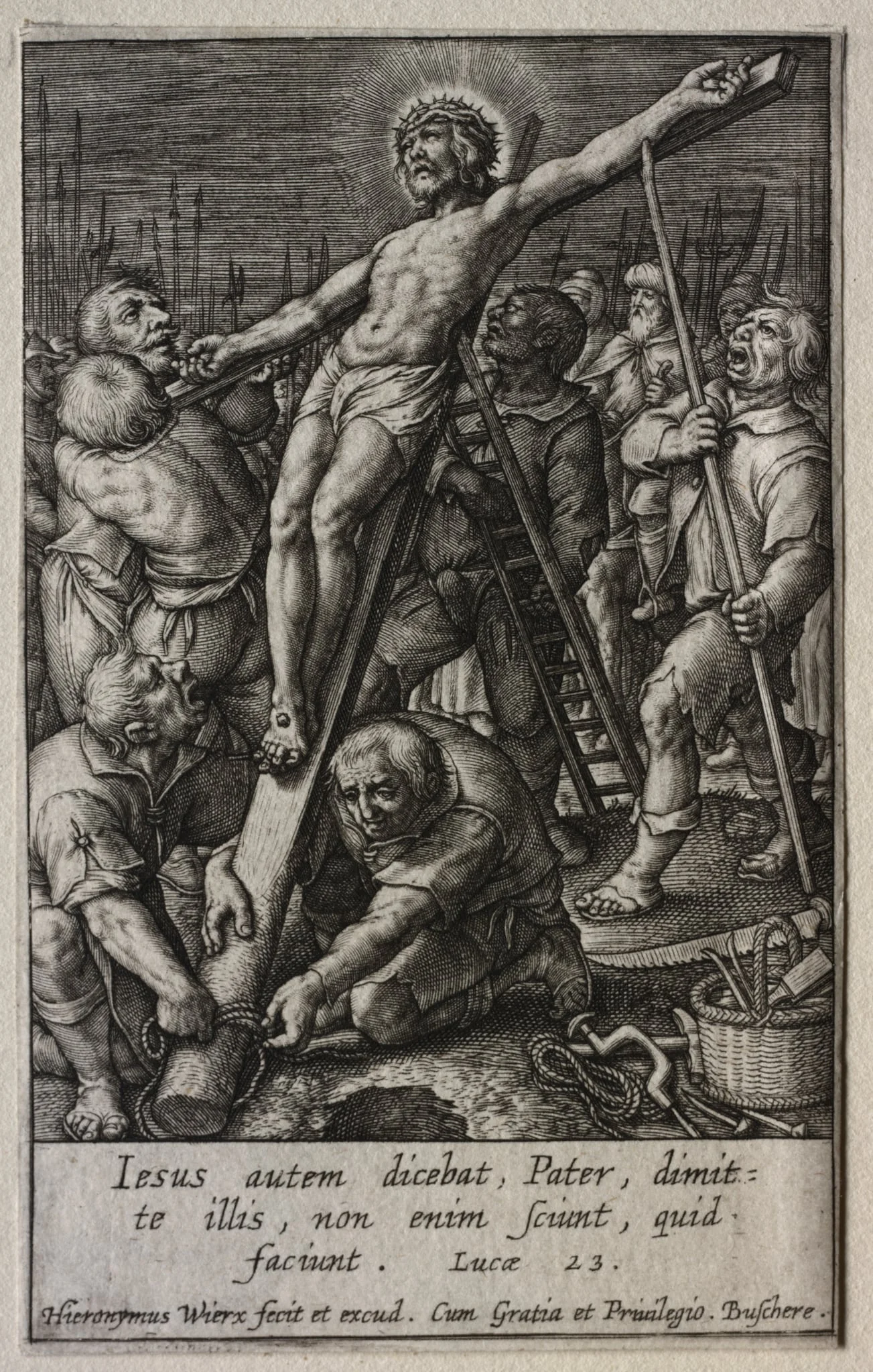 The Passion: The Raising of the Cross, detail